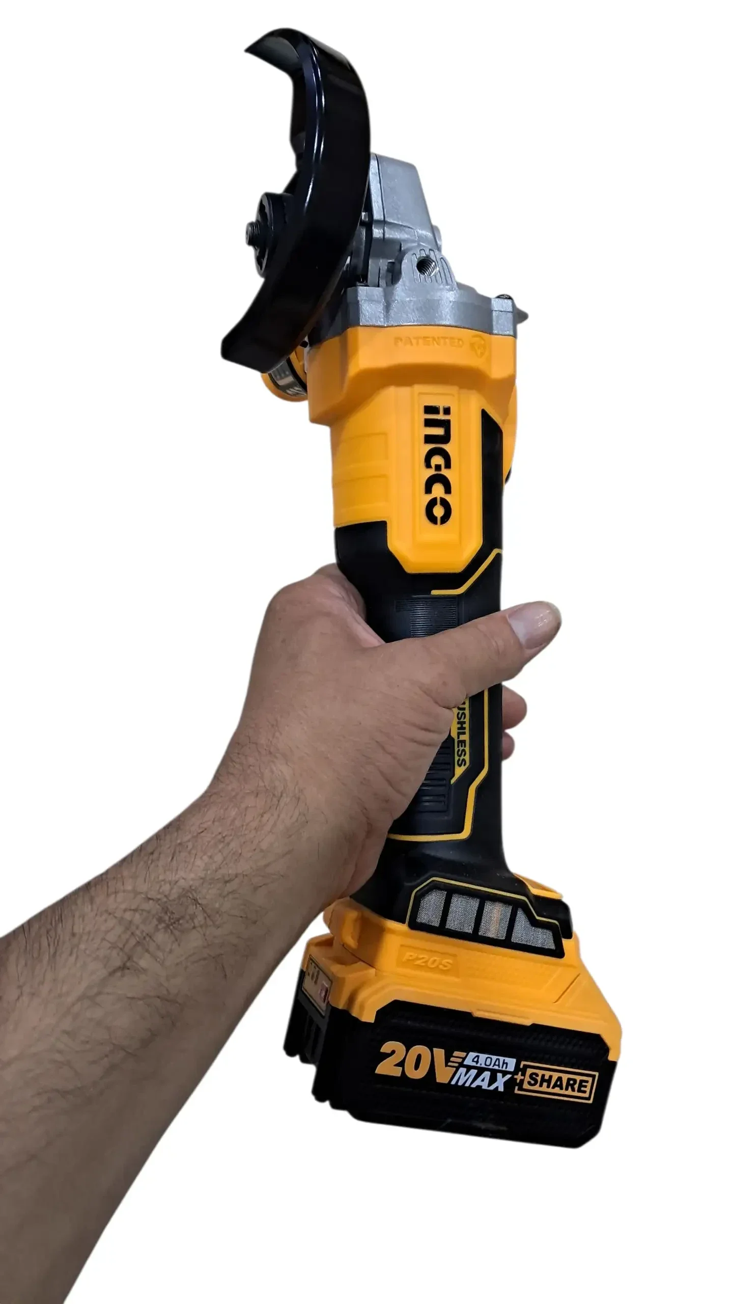 الة القطع بالبطارية Meuleuse angulaire a batterie 20V Ingco CAGLI2011582 4