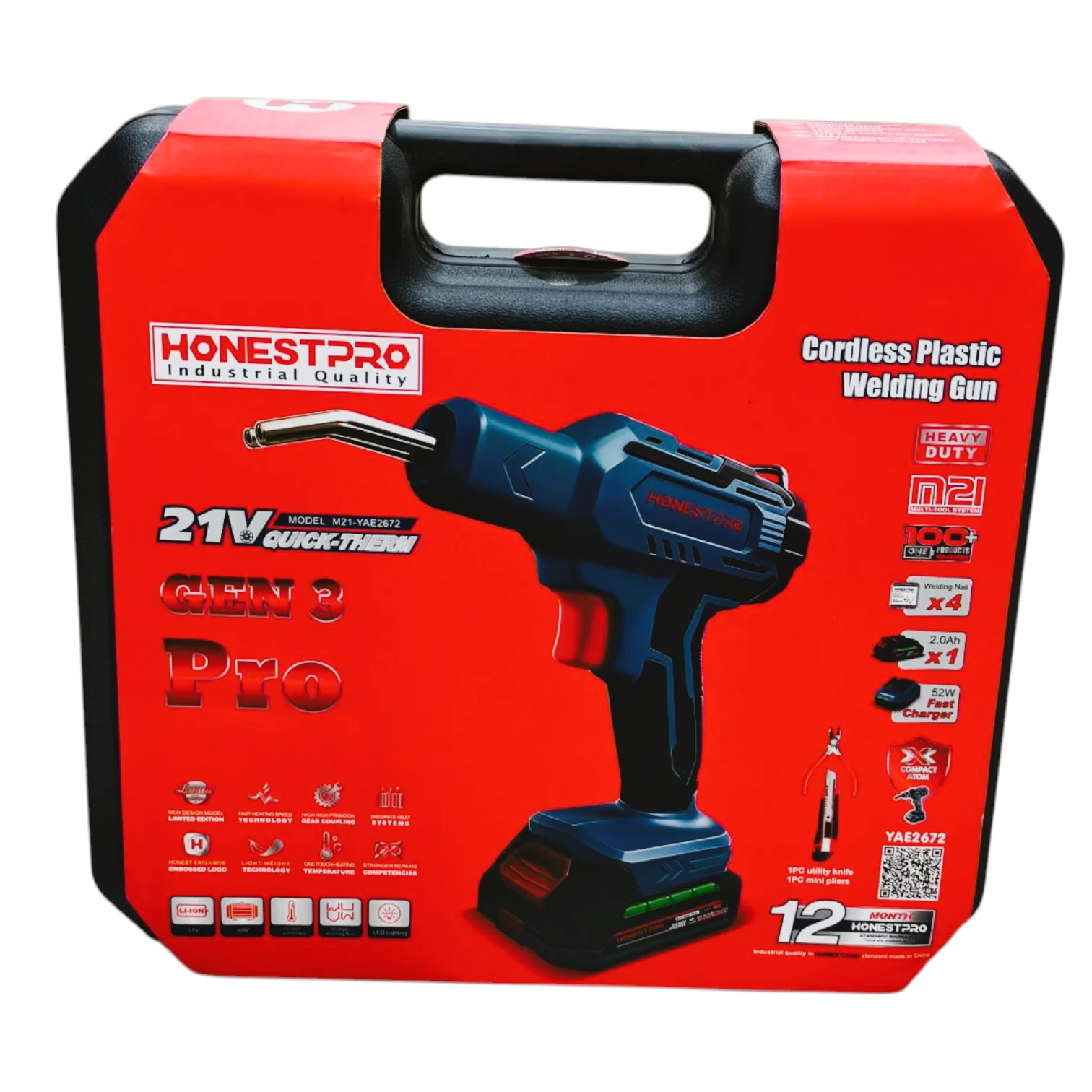 الة لحام البلاستيك machine à souder le plastique 21V HONESTPRO YAE2672 6