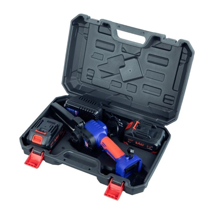 منشار الخشب ببطاريةو شاحن Mini Scie à Chaine batterie 20V 3.0A SALI 8406F 4