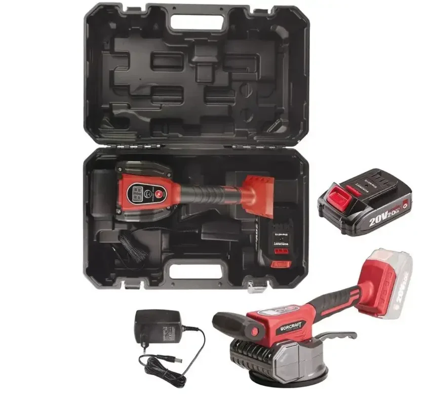 الة شفط و وضع السيراميك Ventouse vibrante Carrelage WORCRAFT 20V