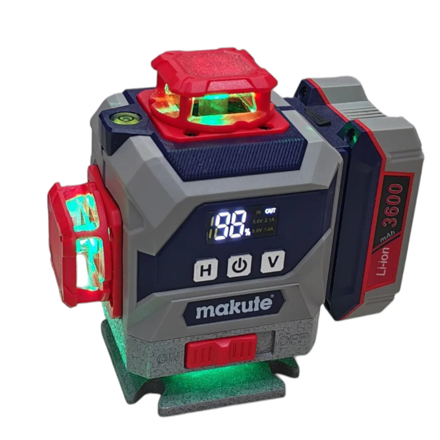 جهاز ضبط المستوى بالليزر niveau laser MAKUTE 4D 16 lignes CLL112-16J 4