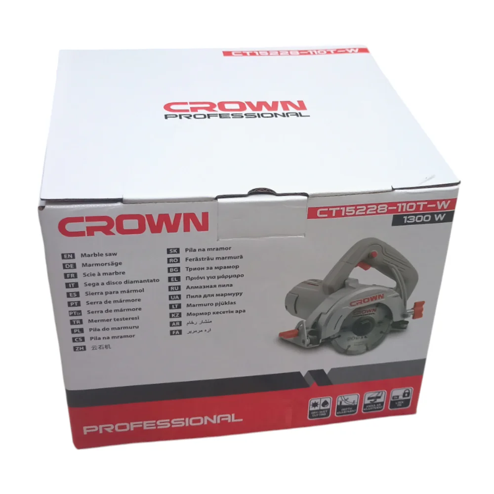آلة تقطيع الرخام tronçonneuse marbre CROWN 1300 W CT15228-110T 6