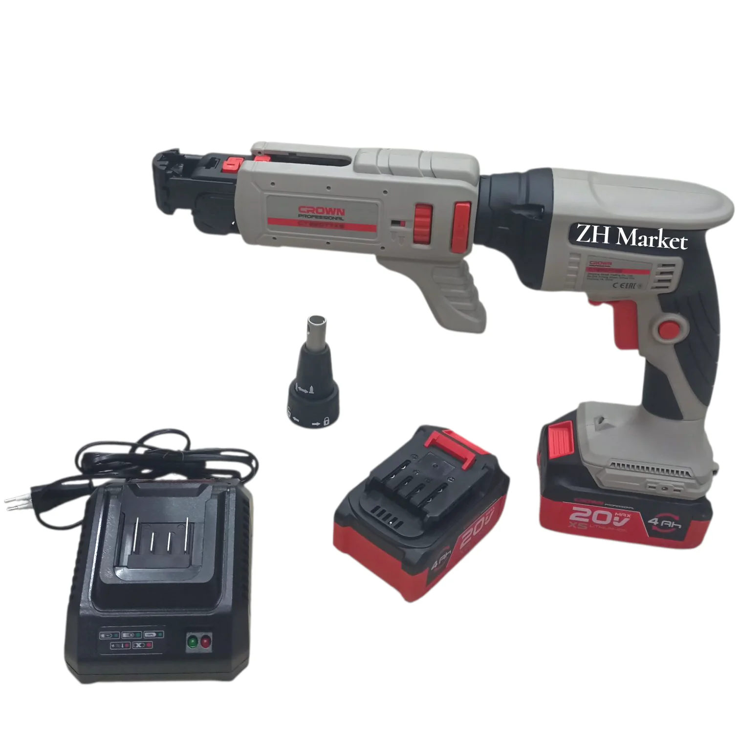 مفك براغي حزامي لاسلكي VISSEUSE PLACO 20V CROWN CT22077XS 2