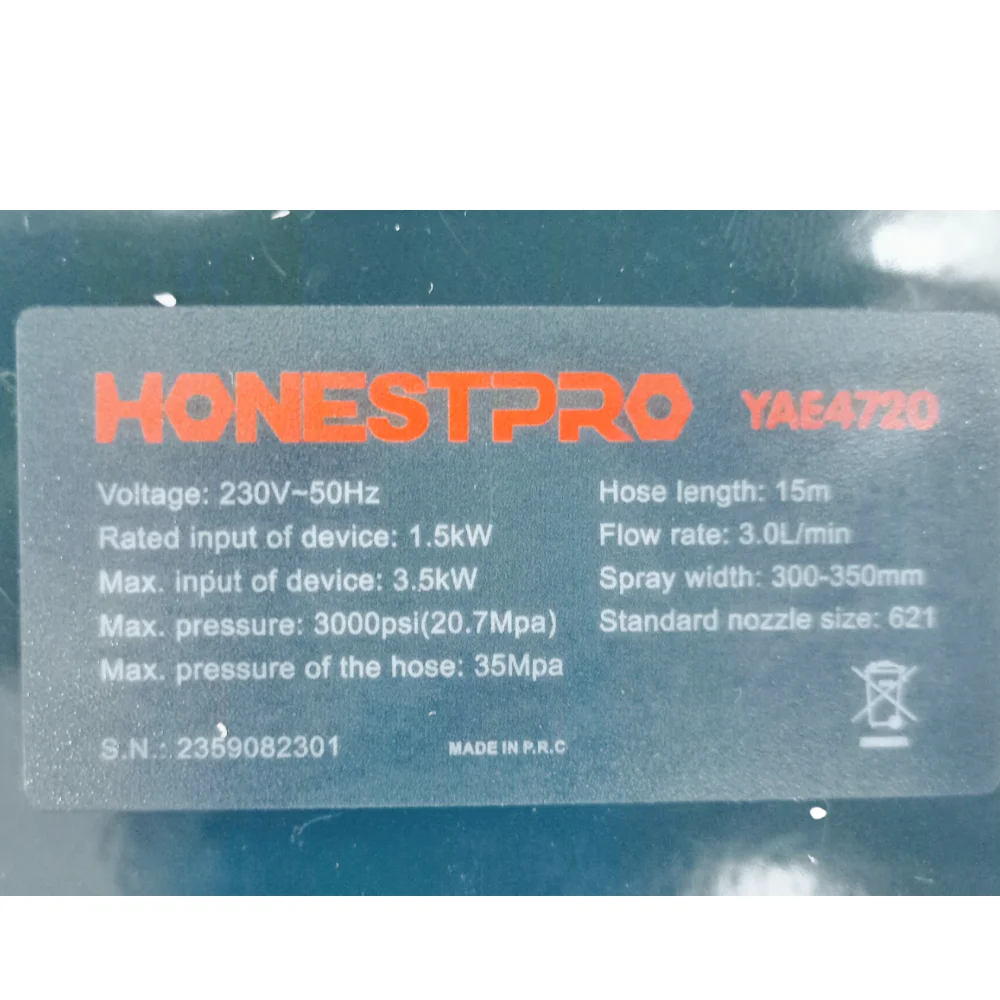 airless de peinture 3500W HONESTPRO YAE4720 5